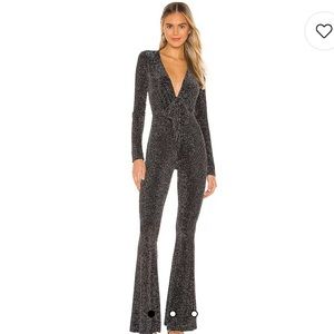 Show Me Your Mumu Martina Jumpsuit in Dancing Queen Black (NWT)